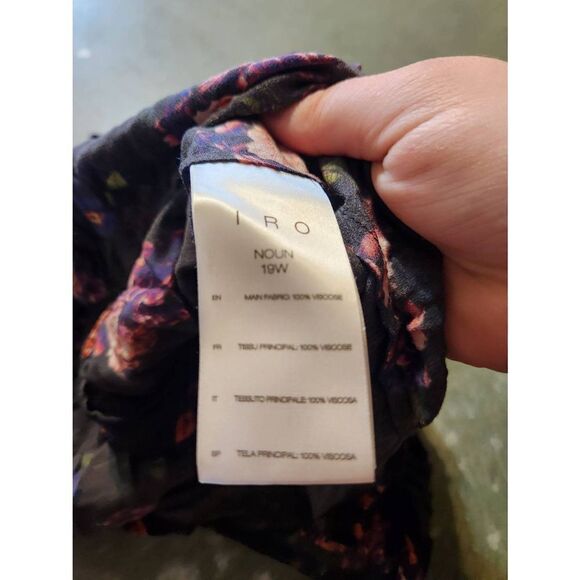 IRO Noun Floral Smock Blouse Size 42 - Picture 4 of 5